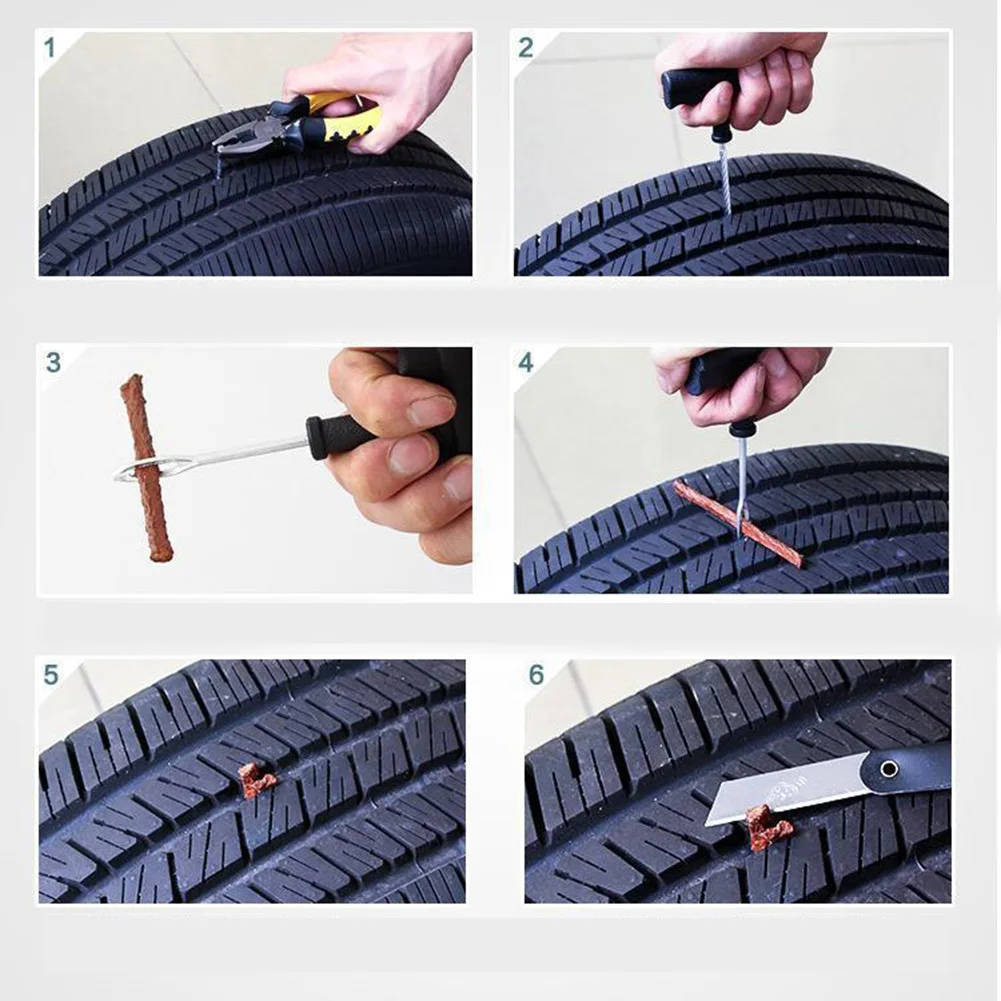 Bicycle Tire Repair Rubber Strip Portable Universal Tire Repair Kit Tire Repair Tools Kit Bike Accessories