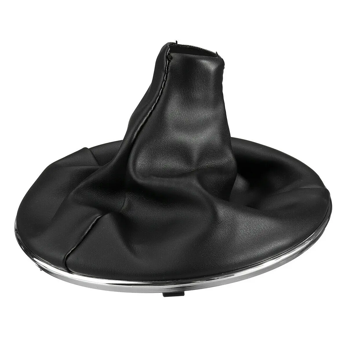 

1pc Car Gear Stick Shift Knob Gaiter Boot Cover Black Leather For Fiat 500c 2007-2015 OEM55344016 Car Accessories