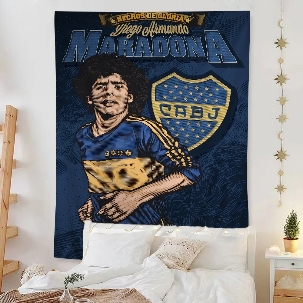 Diego Maradona Hopestyle Art Printed Large Wall Tapestry Indian Buddha Wall Decoration Witchcraft Bohemian Hippie Wall Art Decor