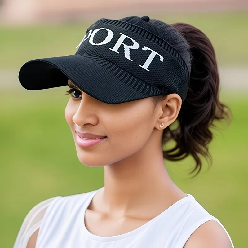 1-8PCS New Long Brim Ponytail Baseball Cap Women Casual Breathable Empty Top Hat Spring Summer Outdoor Sports Golf Beach view 3