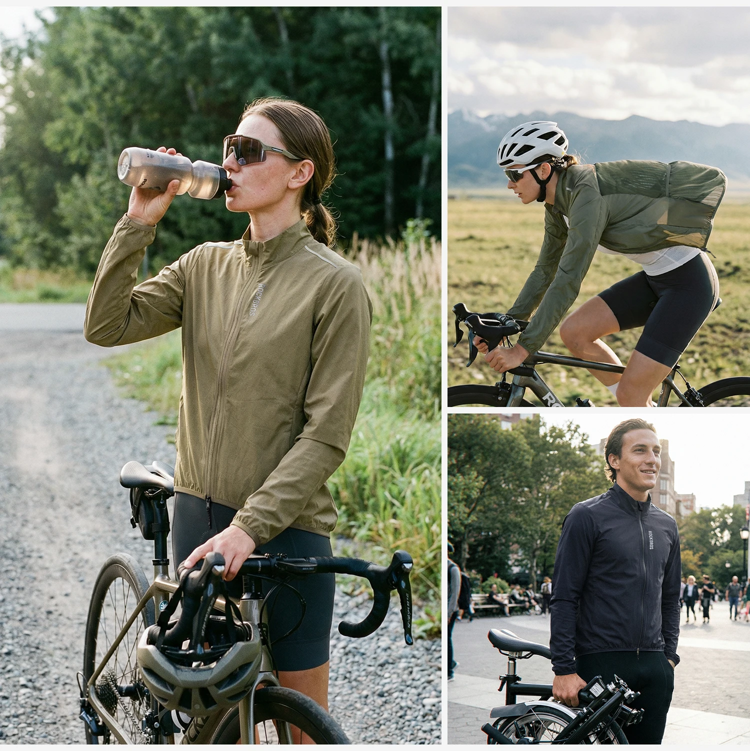ROCKBROS Fahrradjacke, winddicht, atmungsaktiv, leichte, faltbare Fahrradjacke mit UV-Schutz für Herren und Damen. – Detail 19