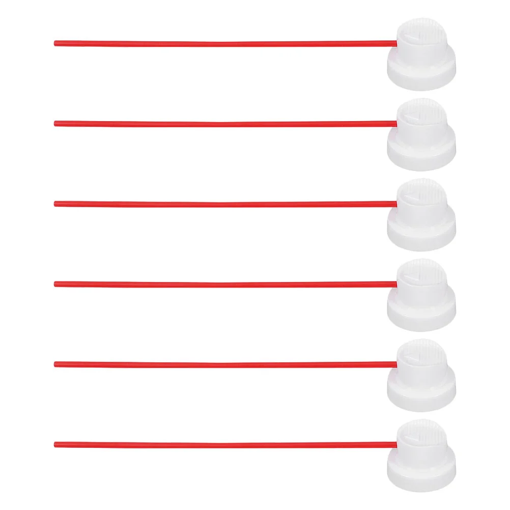 

6 Sets Nozzle Spray Tube Extension Tips Intubation Paint Can PVC Nozzles for Cans Straws Flexible Installation