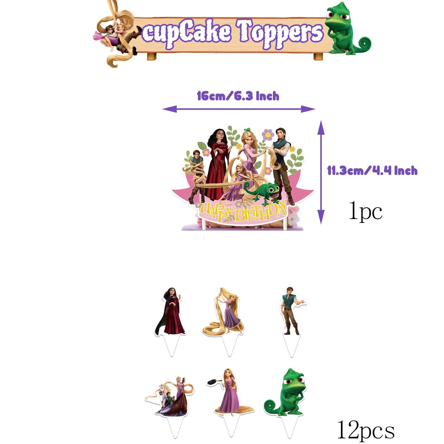 Disney Princess balloons, children's birthday party decorations, festival venue arrangement, photo background, baby shower gifts view 5