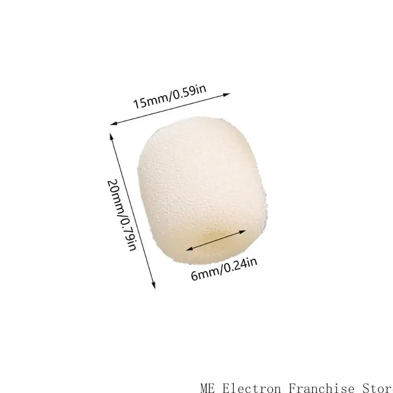 T5EA 10PCS HEASTSETS Microphones Foam Cover Windschreens Poam Microphones Защитники