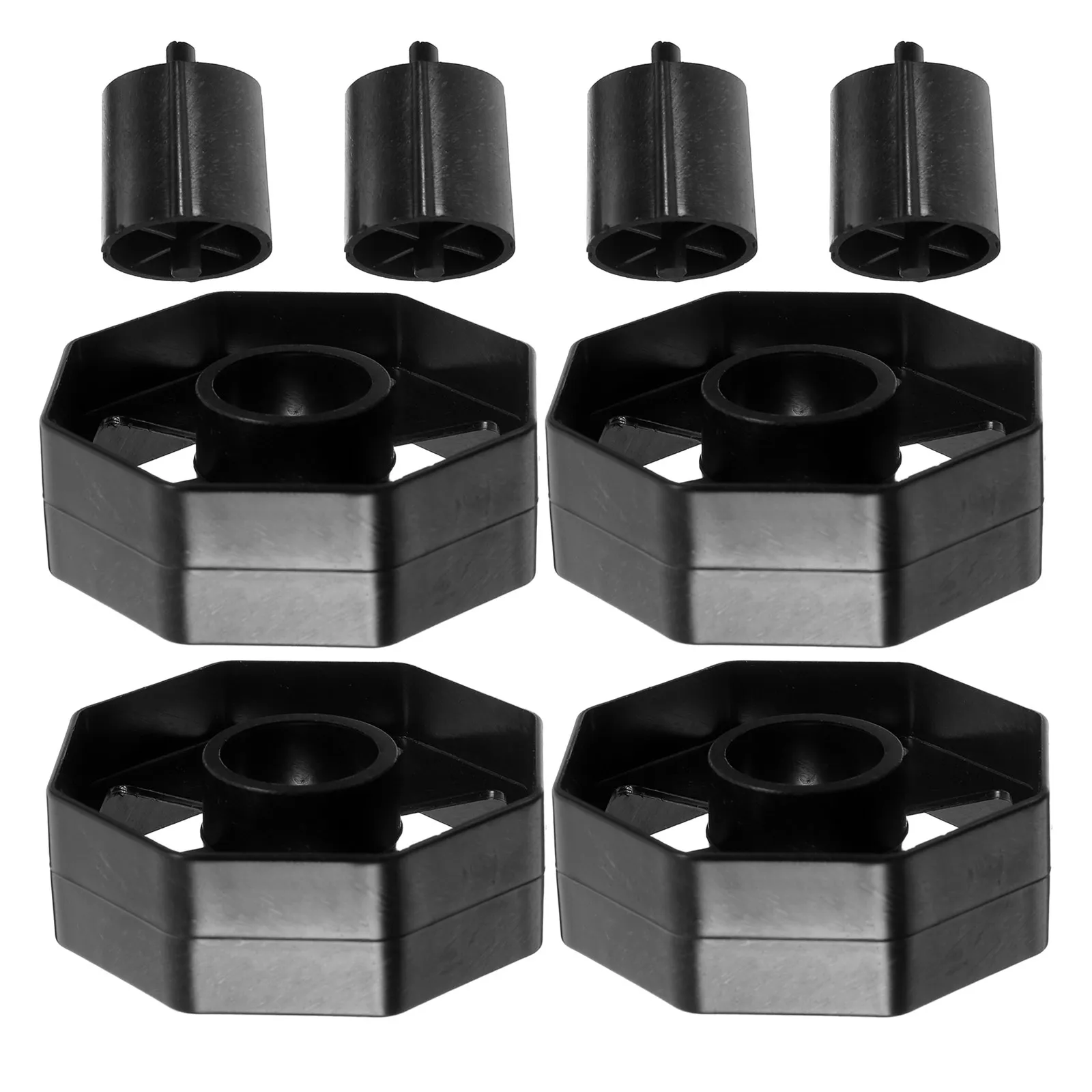4Sets Tape Dispenser Core Insert Replacement Roller for Desktop Tape Holder Stable Smooth Rotation Office Home Use