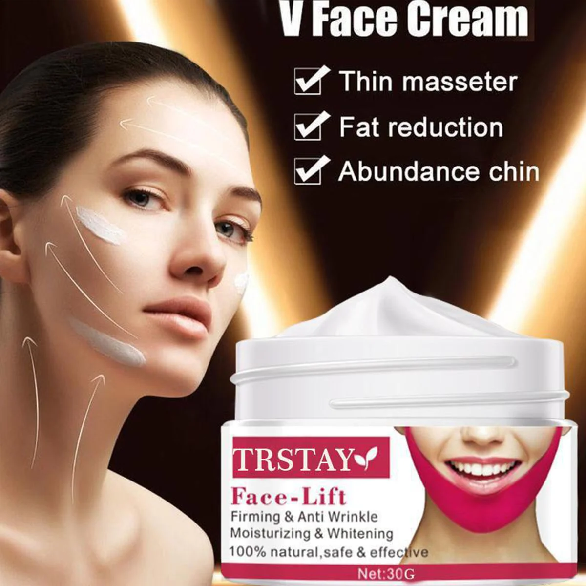 V shape Face Runcing dagu Double Face slimming Vivo Cream