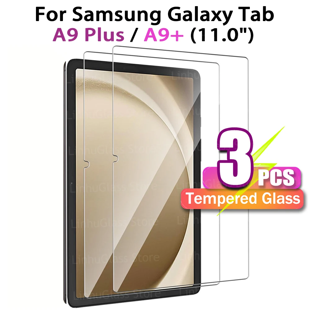 

Protective Glass for Samsung Galaxy Tab A9 Plus / A9+ (11.0")2023 9H Hardness HD Anti-fingerprint Screen Protector Tempered Film