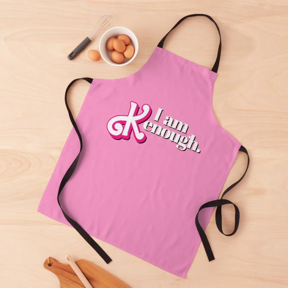 

I am Kenough (Pink Shadow) Apron women's work For Girl Home and kitchen products women's kitchens Apron