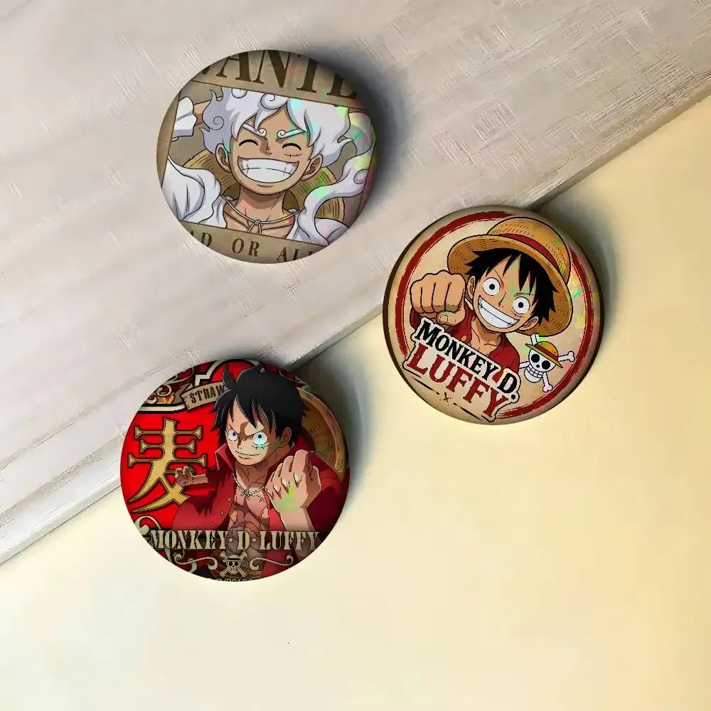 Monkey D Luffy  32/44/58MM Customizable Button Pins Cute Funny Creative Badge Jewelry Decor Gifts For Friends
