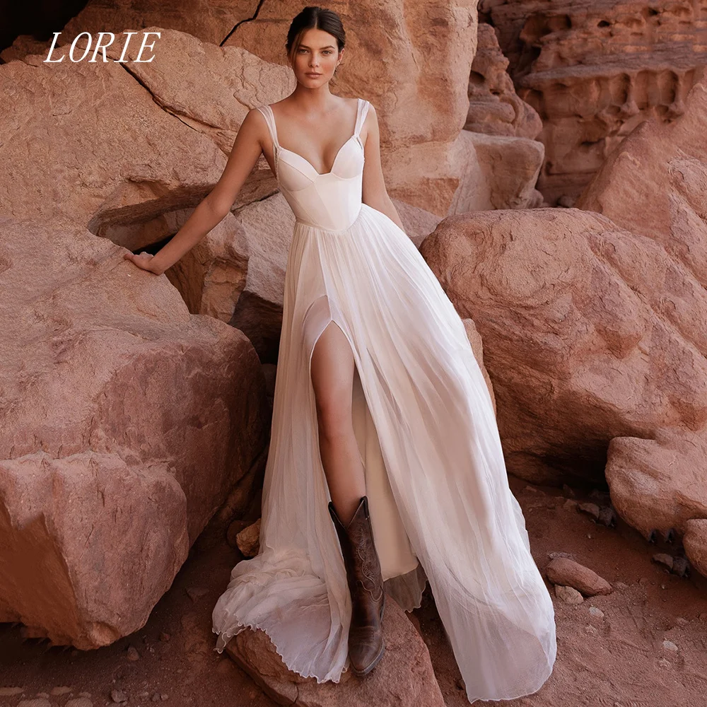 

LORIE Luxury Mermaid Wedding Dress Sweetheart Side Silt Punk Bridal Dresses Elegant Temperament Wedding Gown Customized 2026