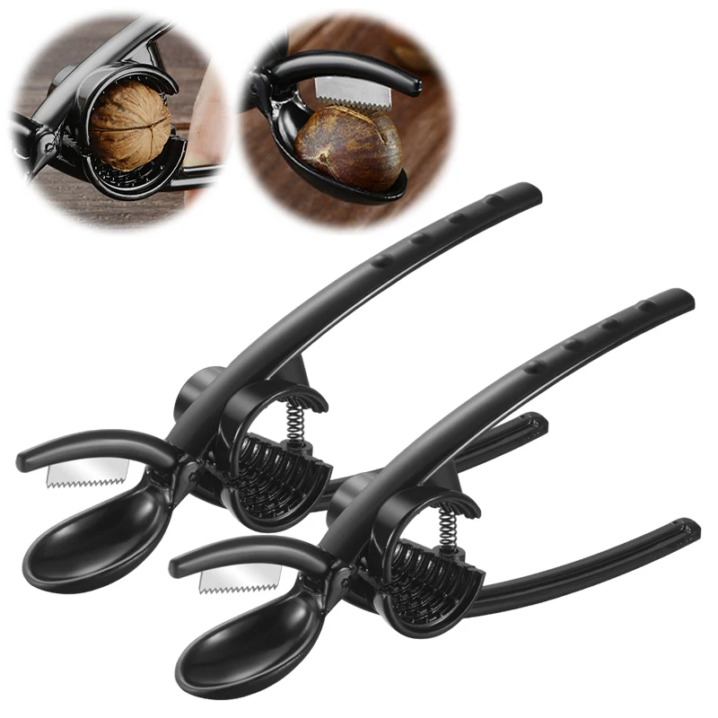 Clip multifuncional para castañas, Cracker para nueces, alicates para nueces, abridor de nueces, herramienta para pelar, cuchillo, desgranadora, cuchillo abierto, Clip para nogal