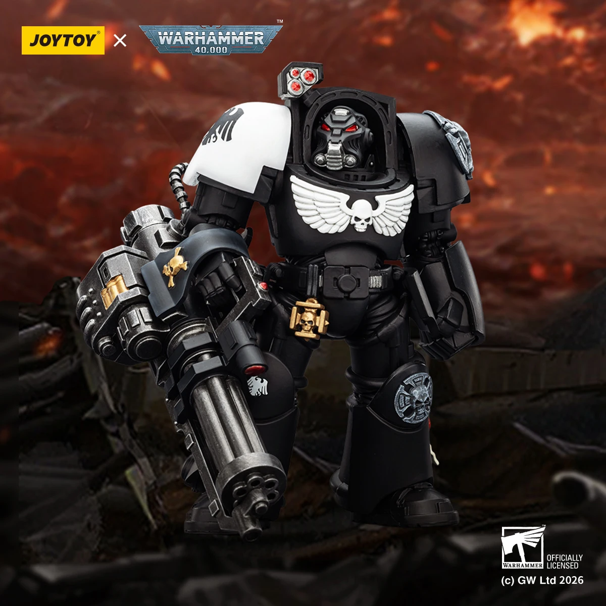 

Фигурка JOYTOY Warhammer 40K: Терминатор Рейвен Гард, масштаб 1/18