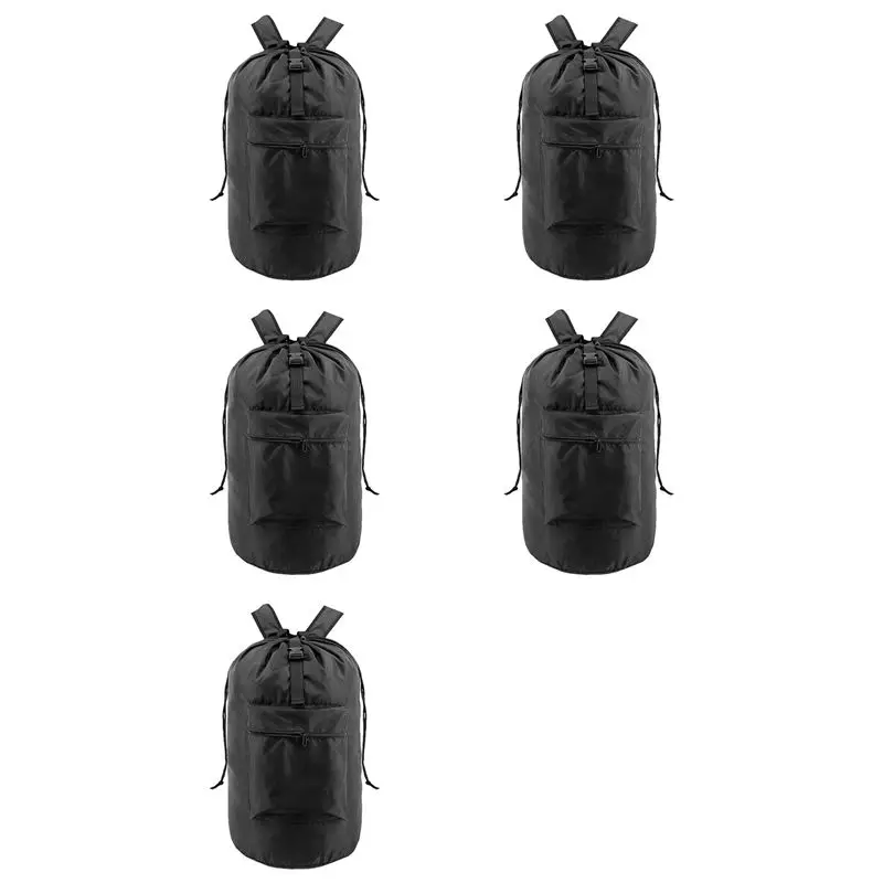 NEW-5X Laundry Basket Backpack Waterproof Clothes Laundry Basket Large Capacity University Dormitory Laundry Bag