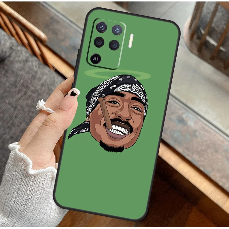 2Pac الهيب هوب المغني جراب هاتف ل ممن لهم A38 A58 A74 A15 A80 A60 A40 A94 A54 A98 A78 A18 A16 A76 A96 A17 A77 A57S
