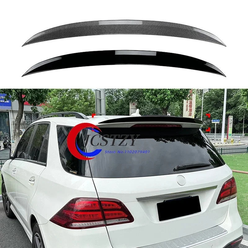 For Mercedes Benz W166 GLE W166 ML Class 350 400 450 500 43 63 AMG 2012-2018 Car Rear Trun Roof Lip Spoiler Wing Trims