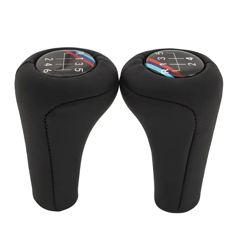 Leather Car Gear Shift Knob Shifter Stick For BMW 1 3 5 6 Series M3 M4 X5 X6 E30 E32 E34 E36 E38 E46 E53 E60 E83 E84 E87 E90 E92 - view 4