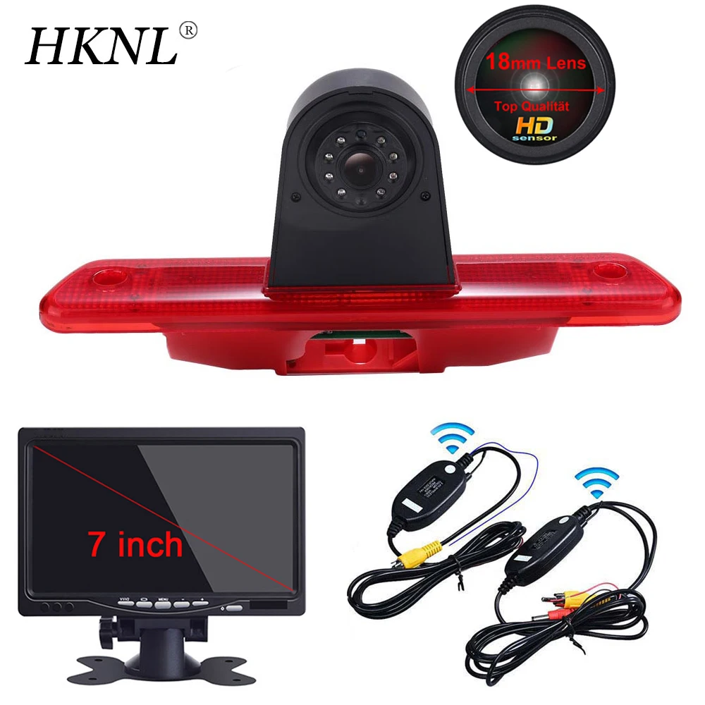 

HKNL HD lens CCD Car Reverse Camera+7"Monitor+2.4GHZ Wireless For Toyota Proace Citroen Jumpy Peugeot Expert Fiat Scudo Kasten