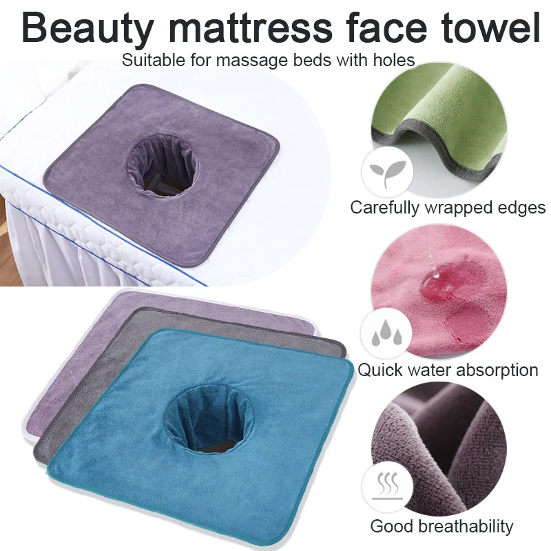 

Beauty salon face towel acupuncture and moxibustion massage nursing massage bed with hole thickening pad face absorbent towel