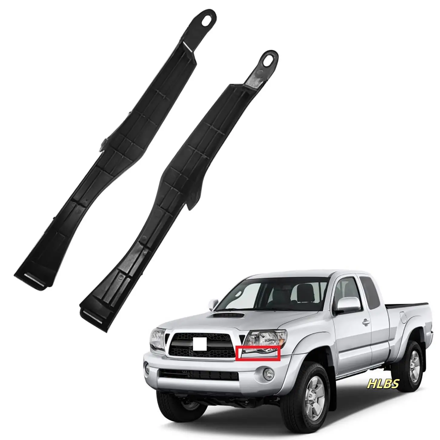 

Для TOYOTA TACOMA 2005 2006 2007 2008 2009 2010 2011, передний бампер автомобиля, наполнитель фар, накладка, пара, черный