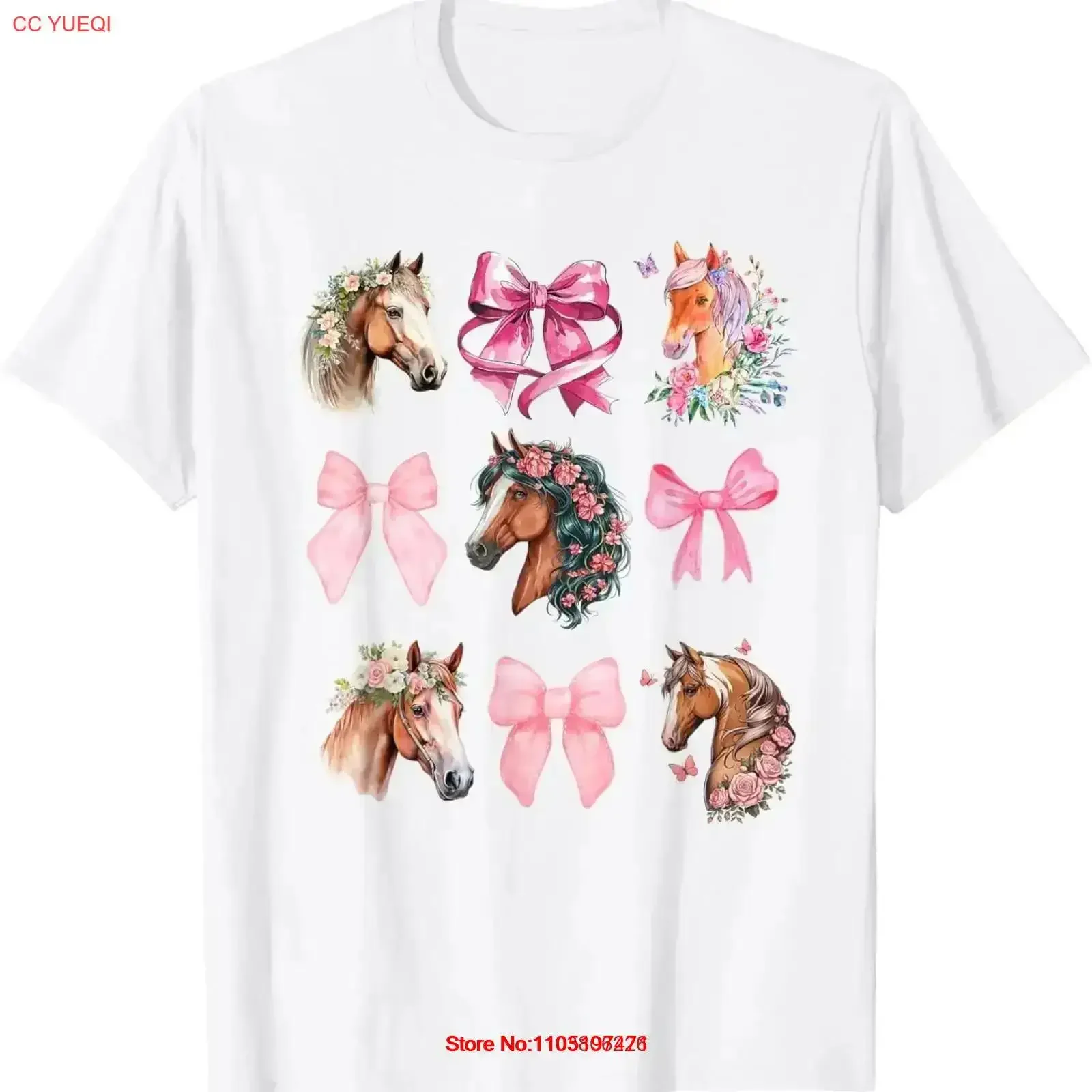 تي شيرت Coquette لركوب الخيل والزهور البرية لمحبي الفروسية تي شيرت عتيق مغسول وممتد وجيد التهوية ملابس خروج مريحة غير رسمية
