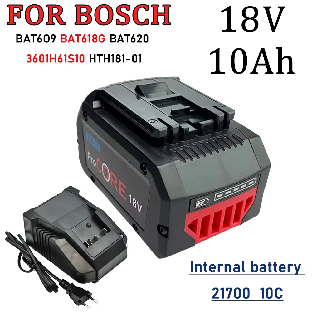 

18V 8.0Ah tools battery 21700 high-power battery Suitable for Bosch tool BAT609 BAT618 GBA18V80 rechargeable battery