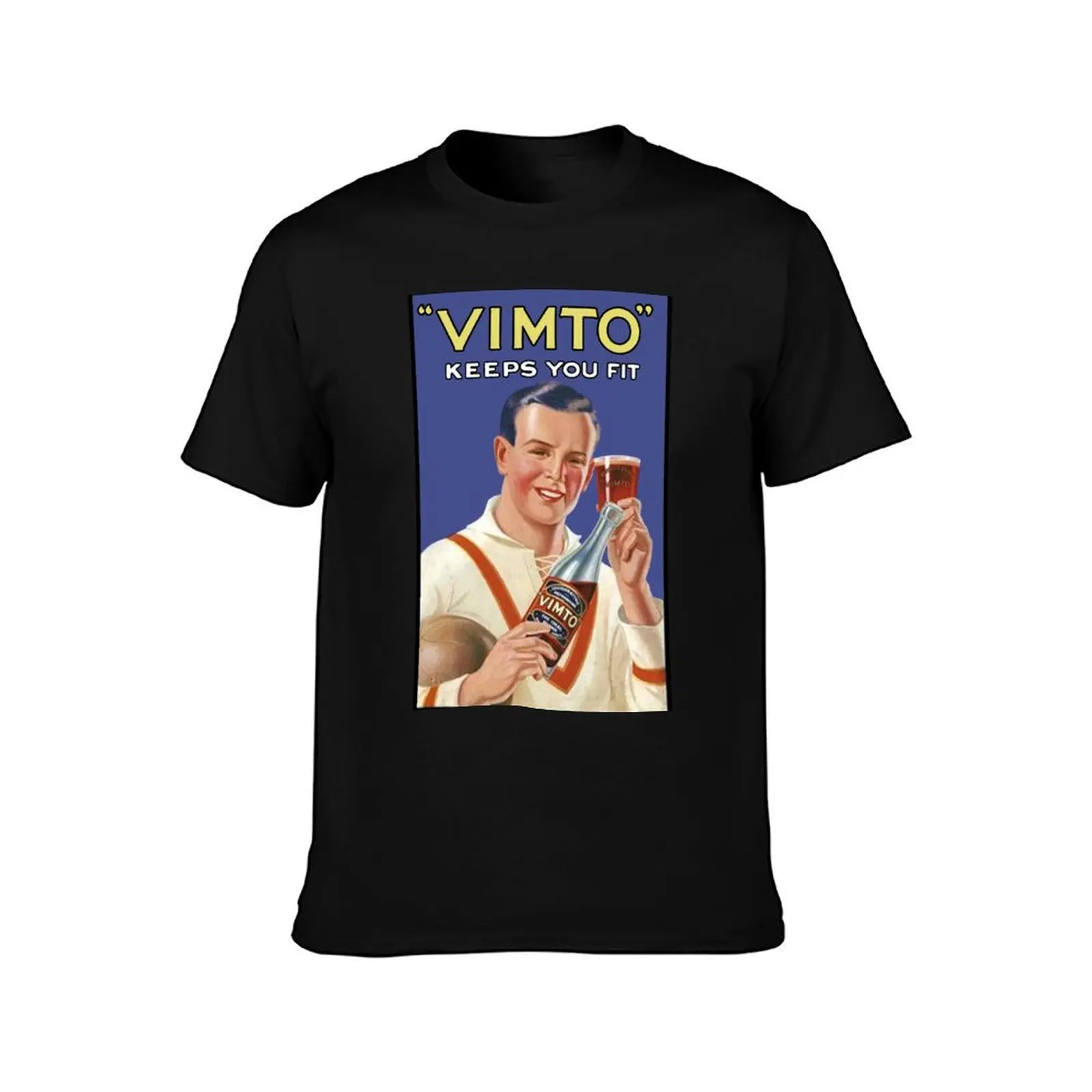 Vimto Squash Cordial English Vintage ad T-Shirt Fashion Casual Short Sleeve T-Shirt