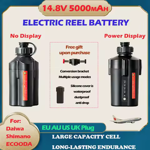 14.8V 5000mA Sea Fishing Reel Battery 5000mAh Electric Reel Lithium Battery For SHIMANO DAIWA ECOODA Droplet Wheel Battery