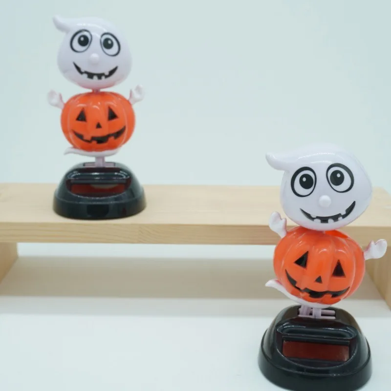 Jouet fantôme de citrouille dansante et oscillante, poupée d'halloween, décoration de voiture de bureau, ornement créatif, cadeau solaire, nouvelle collection