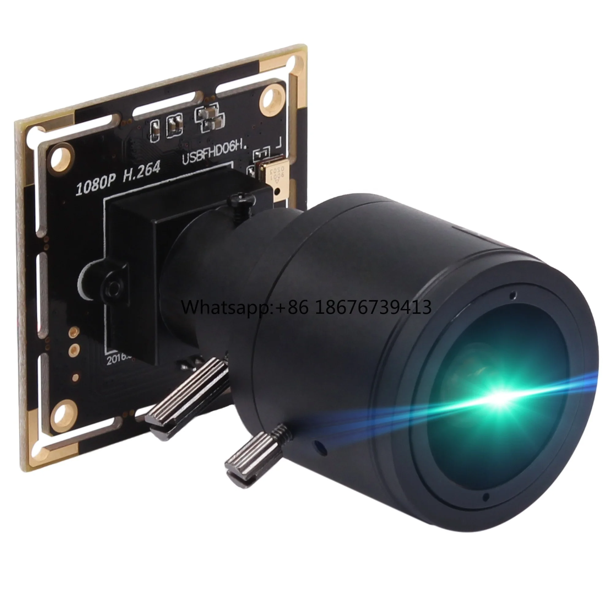 USB Camera Full HD 1080P H.264 Camera Mini USB with Camera, IMX322 Low Illumination Webcam with 2.8-12mm Varifocal Lens