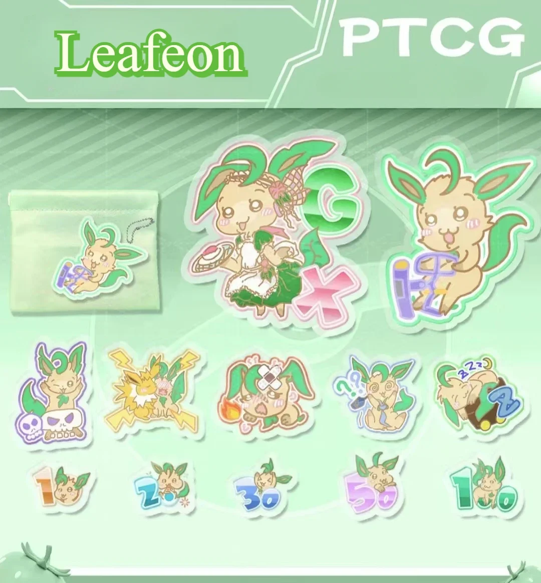 

PTCG Pokemon Match Scoring Damage Counter Damage Indicator Leafeon Used Board Vstar Borad Role-playing Game Gift Toy Wave 63