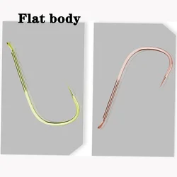 Fishing Hook 50pcs Tiny Small Little Hooks Set of High Quality Golden Cuff Accessories Feeder for Flathead Equipment Carp Tackle