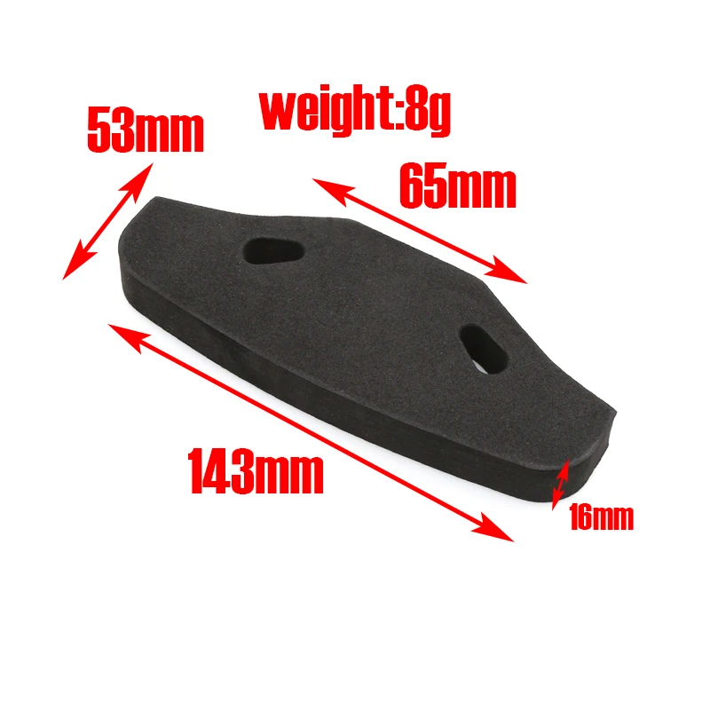 Front Bumper Anti-collision Sponge Foam (about 53mm wide) 53683/51007 for TAMIYA TT01 TT02 1/10 RC Car Upgrade Parts Accessories