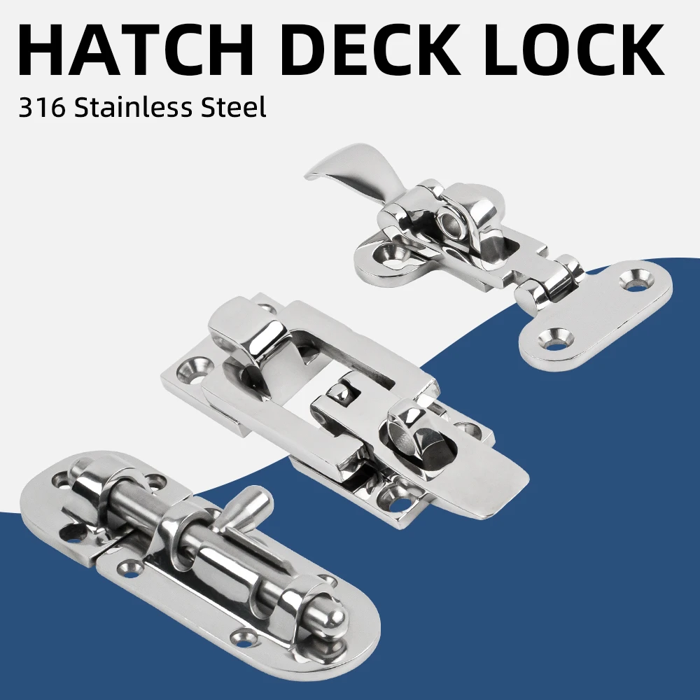 Marine Hardware Stainless Steel Locker Boat Shackle Accessories Deck Lock Hatch