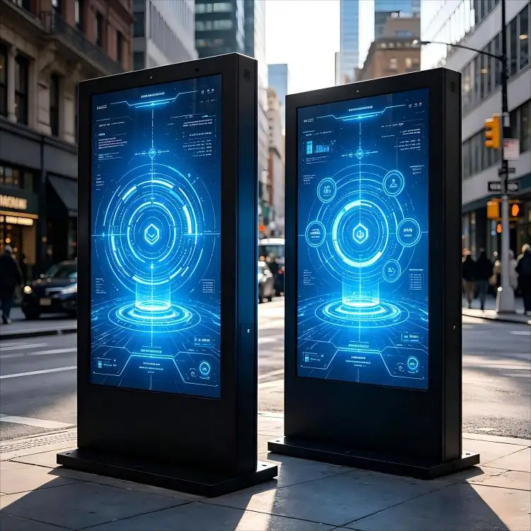 Sinmar Large 55 65 75 Inch Outdoor LCD reclame scherm Totem Publicidade staande totem LED display kiosk