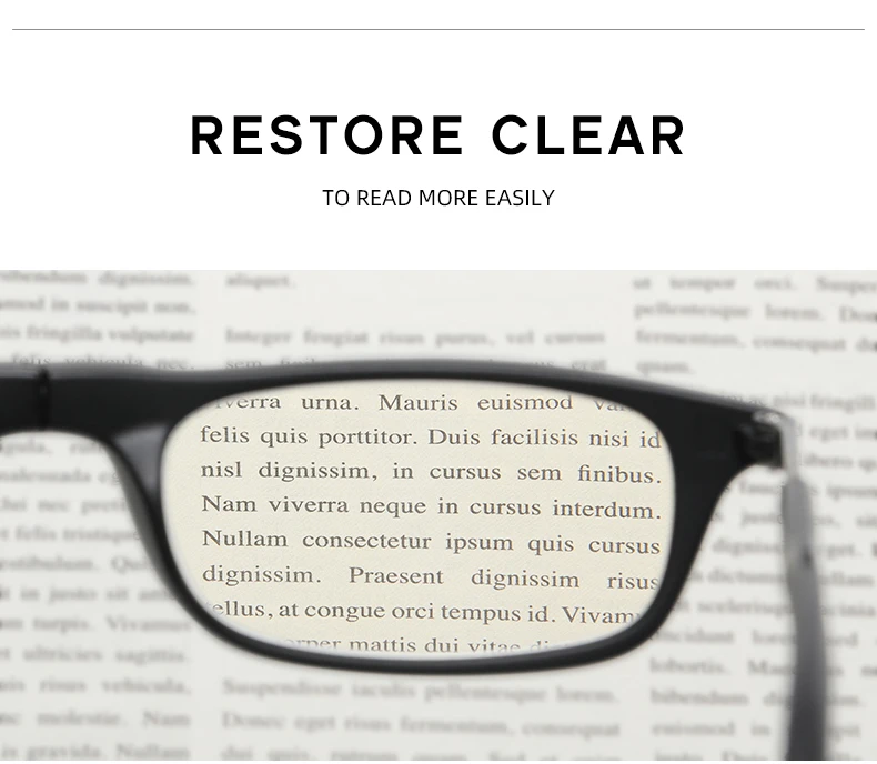 Neue Faltbare Halsband-Lesebrille HD-Harz Modische Magnetische Gleitsichtbrille für Alterssichtigkeit – Detail 9