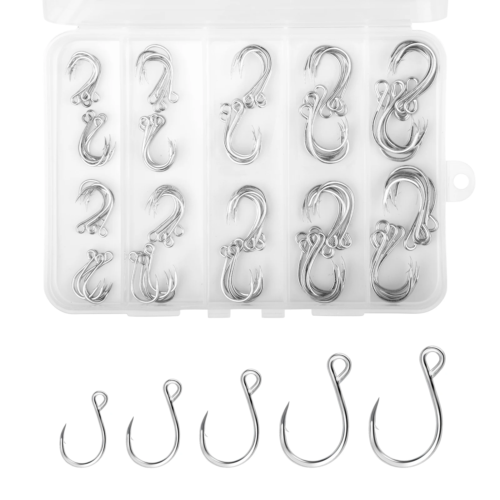 Anzuelos Circulares Ojo Grande – Para Crankbait, Popper y Spinner - imagen 5
