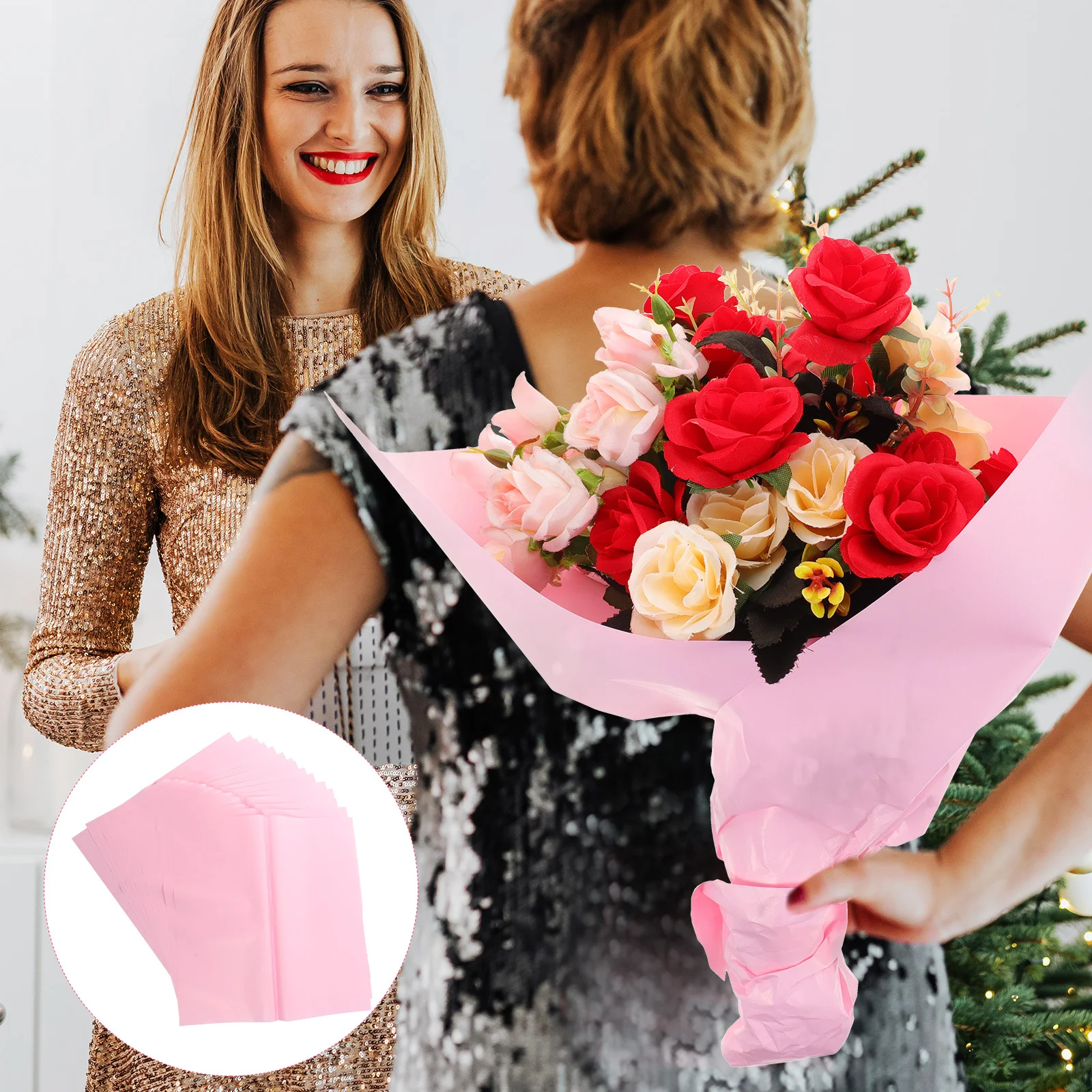 

Wrapping Paper For Flowers Decorative Gift Packing Paper Translucent Bouquet Wrapper Wedding Party Decoration