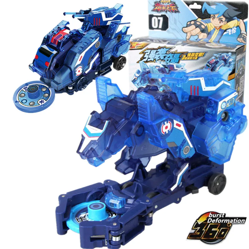 Screechers Wild Violence Transformation Anime Action Figure Robot Burst Deformation Car Beast 360° Flip Capture Chip Kids Toys