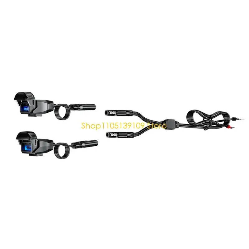 

Shockproof Motorcycle Handlebar Chargers 18W Fast Charging Waterproof Cover Supports Various Smartphones