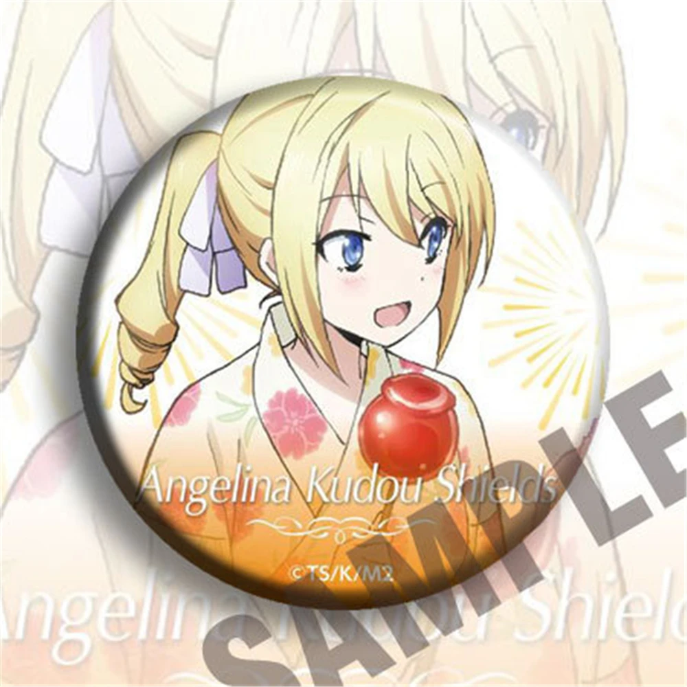 58mm Anime The Irregular at Magic High School Akechi Eimi Shiba Miyuki Cosplay COSTUME Badge Pin SPTE Tinplate Brooch﻿ Prop Gilf