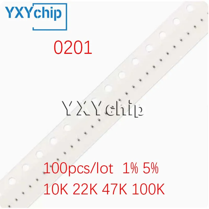 100pcs/lot 0201 1% 5% Ntc Smd Thermistor 10k 22k 47k 100k Thermal Resistor High Quality