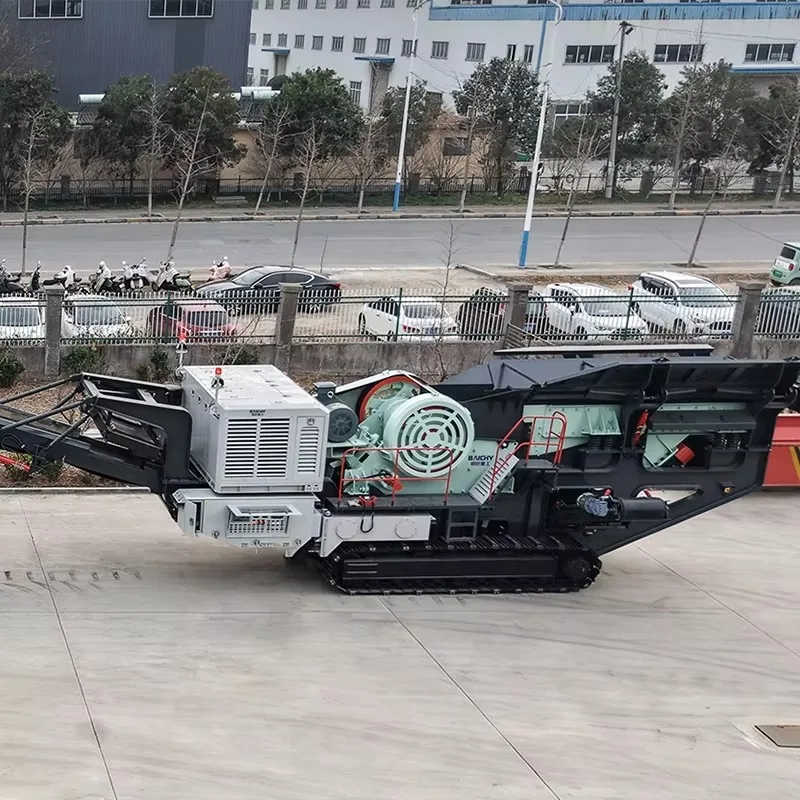 High Performance Crawler Mobile YMC116 CJ116 132KW Jaw Crusher Plant Stone Crushing Machine for Mining Aggregate