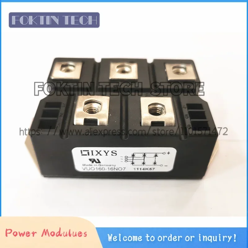 

New VUO160-08NO7 VUO160-12NO7 VUO160-14NO7 VUO160-16NO7 VUO160-18NO7 Original Thyristor Power Module