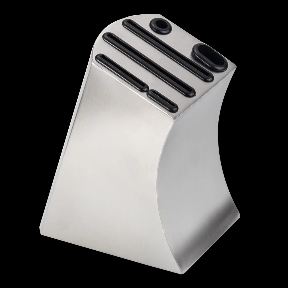 

Stainless Steel Knife Holder Creative Kitchen Rack for ganizing Knives Non Slip Base Heavy Duty Metal Storage Solution