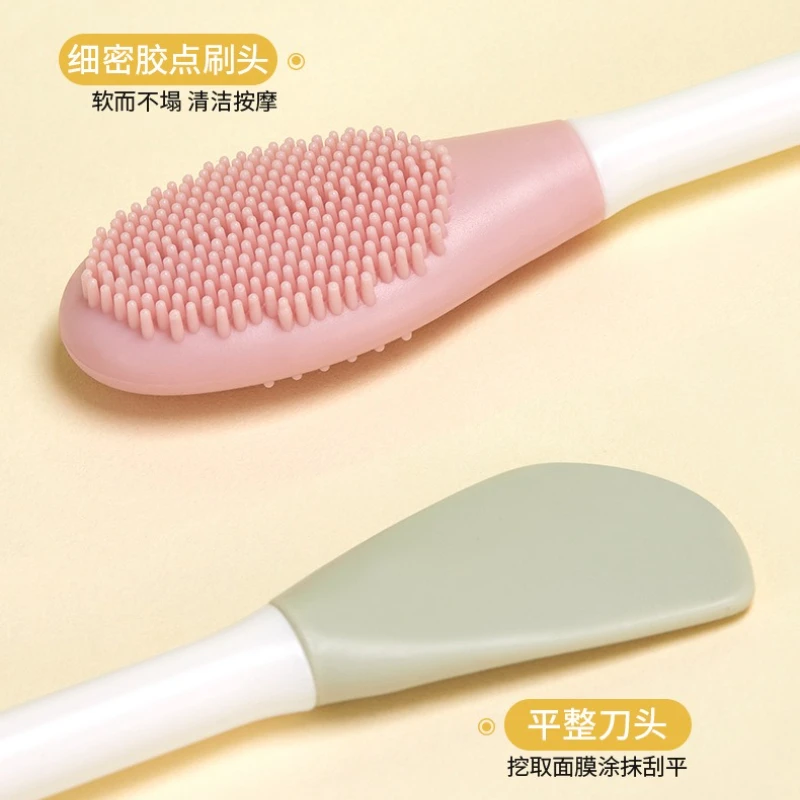 Masque de nettoyage du visage en Silicone 2 en 1, brosse, outil de nettoyage en profondeur, exfoliant, gommage des pores, soins de la peau du visage, outil de beauté