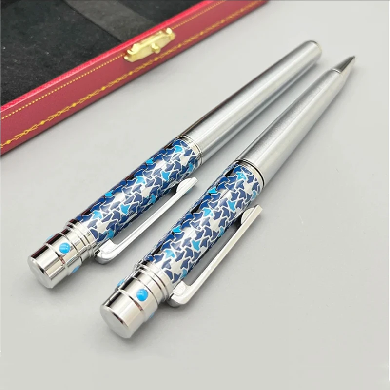 Gift Rollerball Ballpoint Pen Blue Carving With Serial Number Writing Smooth And Luxury