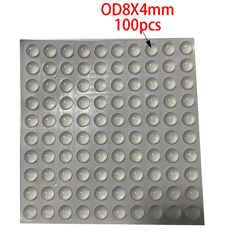 100 Stuks Zachte Siliconen Rubber Anti Slip Bumpers Voeten Pads Demper Buffer Kast Bumpers Siliconen Meubels Pads Lade Deur Pad - afbeelding 1