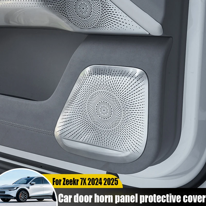 

For Zeekr 7X 2024 2025 modified car door horn panel protective cover automotive interior decoration accessories