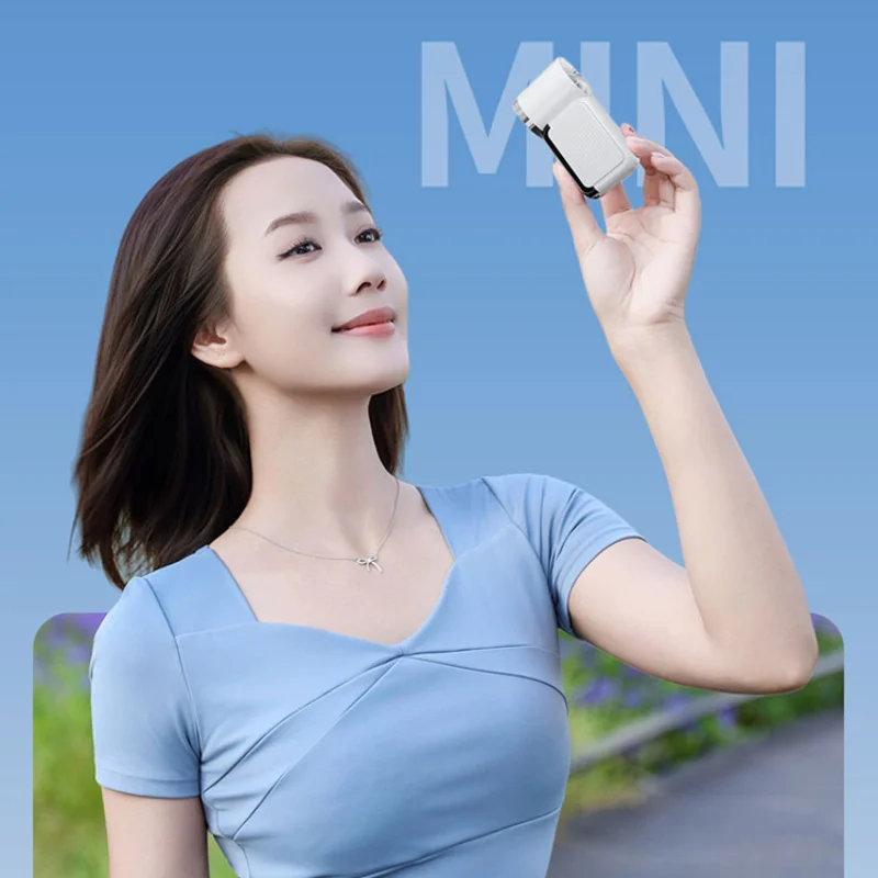 Lenovo Handheld Turbo Fan USB Rechargeable  Digital Display Protable Pocket Fans 199 Adjustable Speeds for Daily Use & Travel image 5