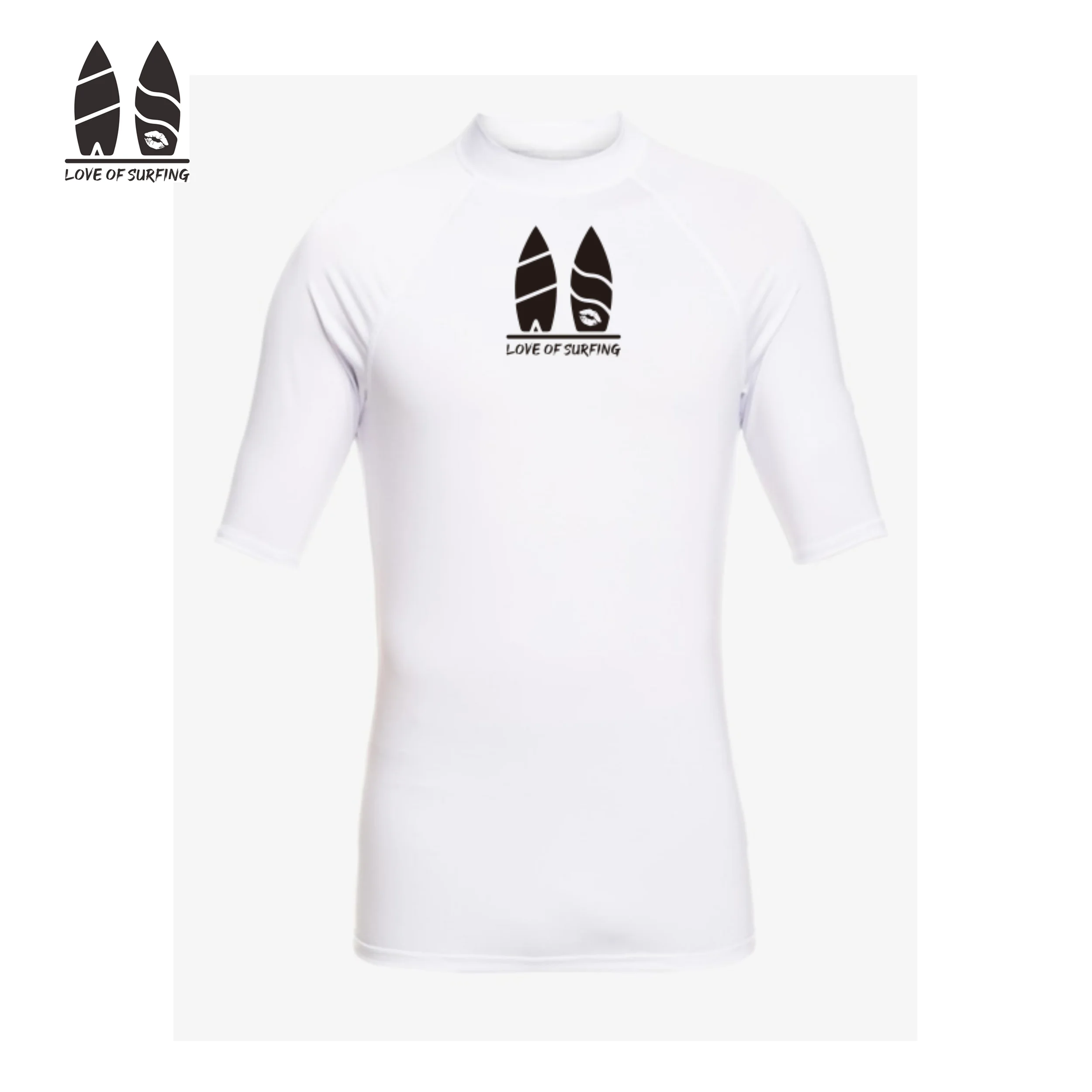 Zomer Heren Surf Rash Guards Korte Mouw T-shirts Duiken Pak Uv Zwemmen Surfen Snorkelen Strand Badpak Quick-Droog top